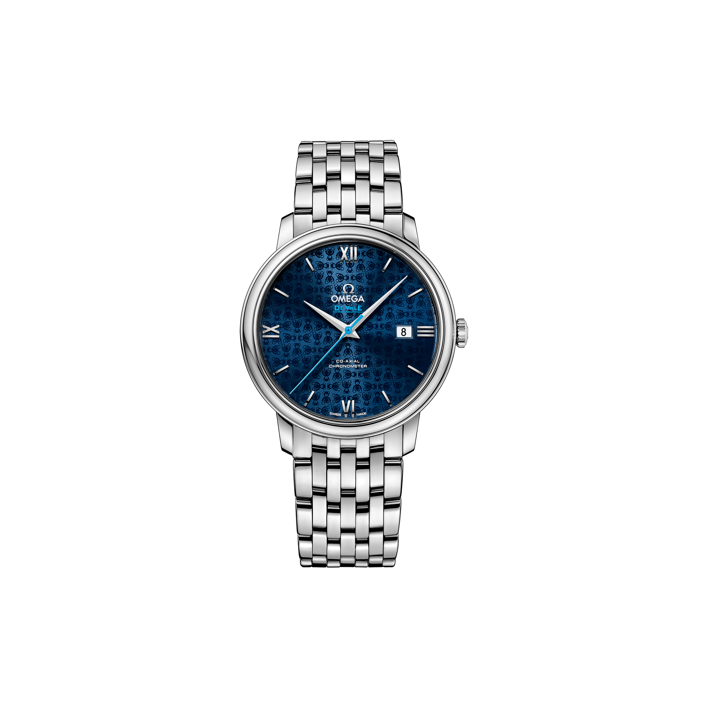 OMEGA DE VILLE PRESTIGE ORBIS BLUE WATCH 424.10.40.20.03.003